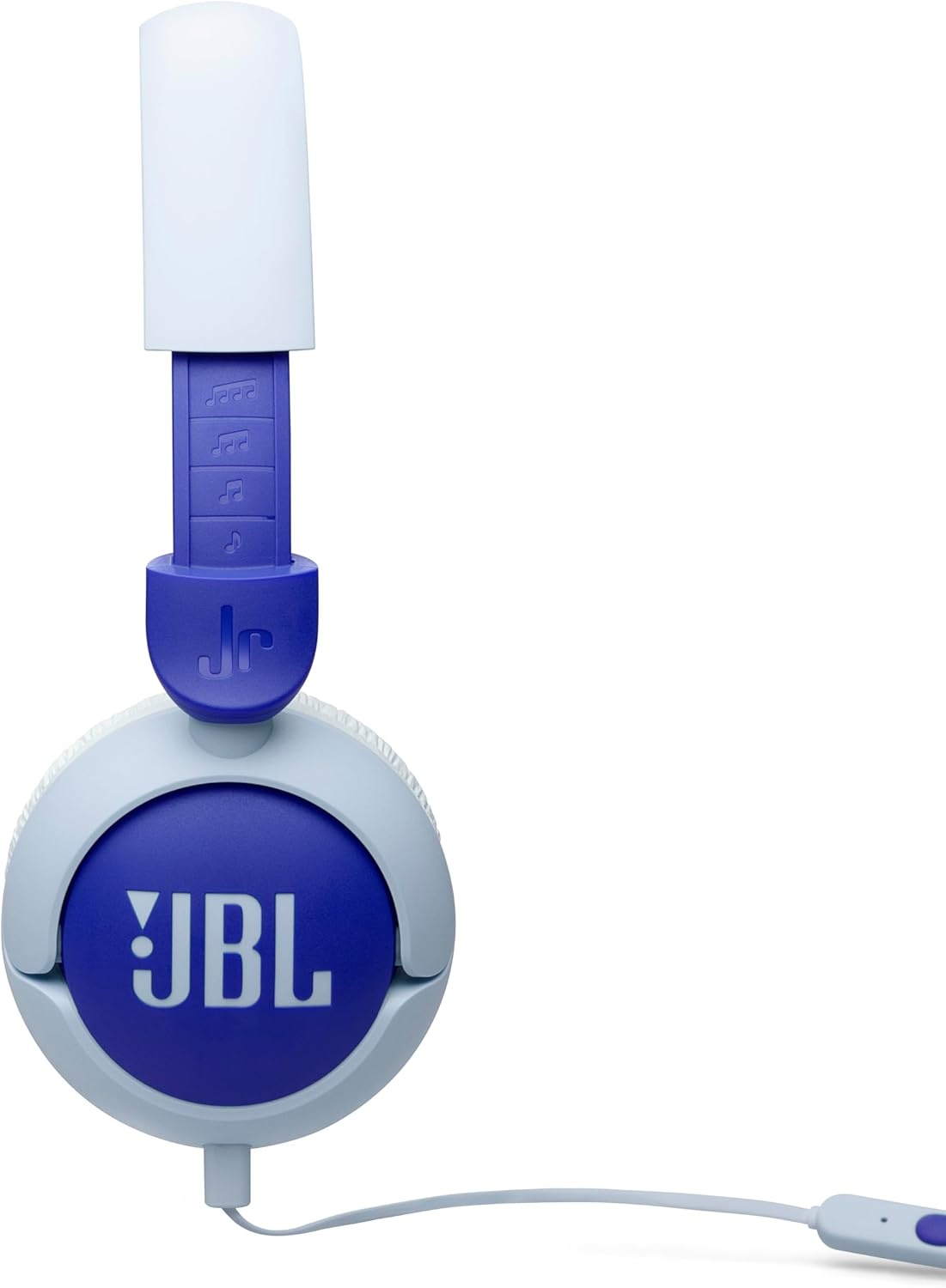 image:imageJBL Junior 320 Kids Headphones Wired VolumeLimited Blue Designed For School And Travel With BuiltIn Mic Foldable Design 35Mm Jack Comfortable Fit And Customizable StickersBlue