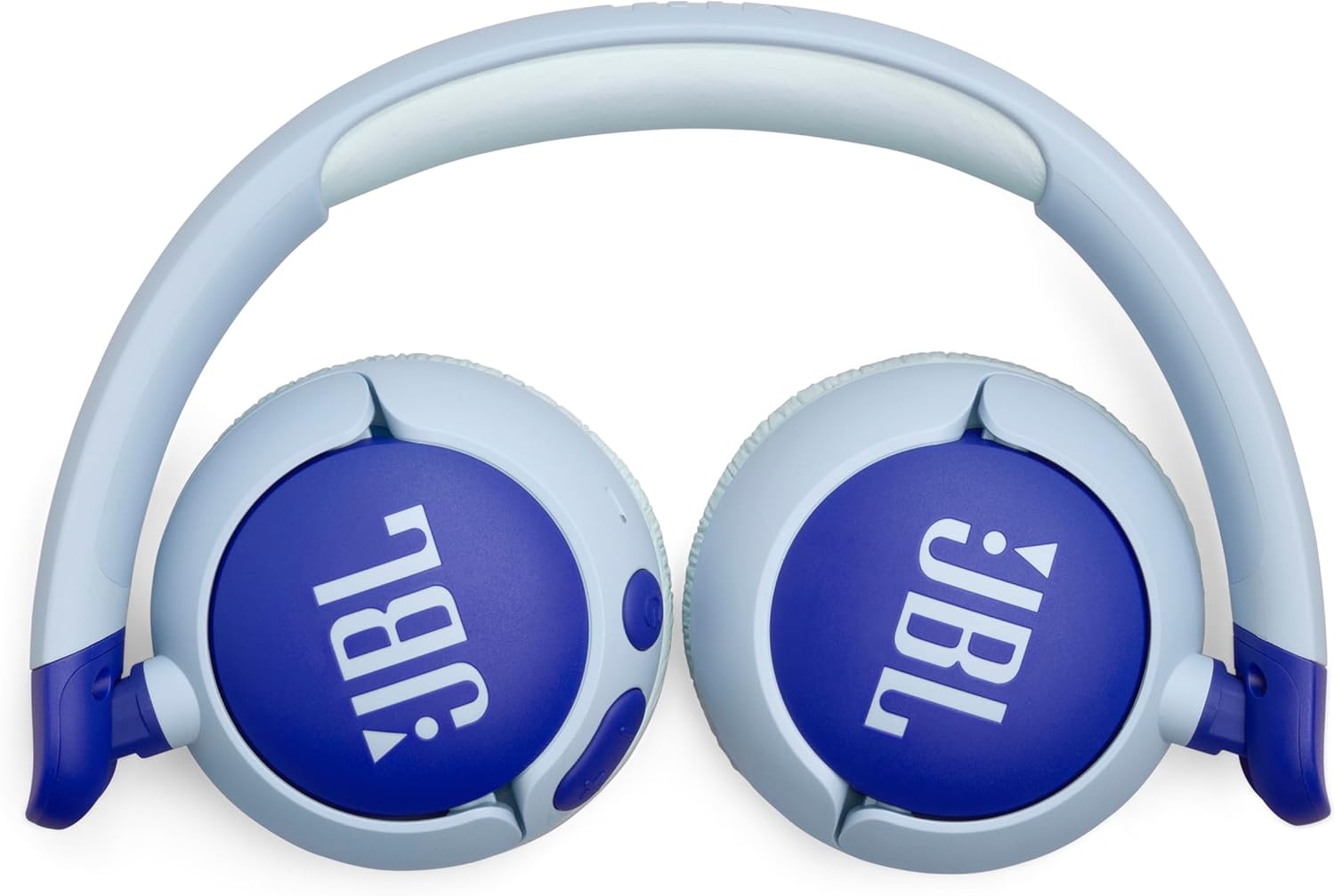 image:imageJBL Junior 320BT OnEar Kids Headphones Blue JBL Safe Sound 85dB Parental Control with Customizable Volume Playtime Easy monitoring Builtin mic 50hour battery lifeBlue