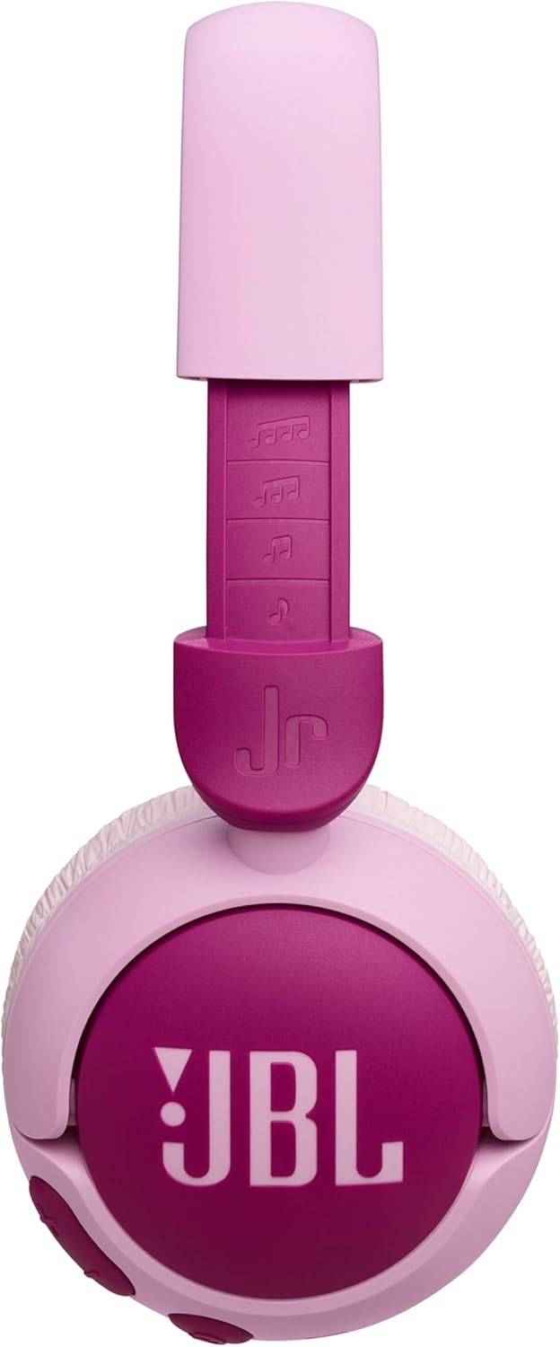 image:imageJBL Junior 320BT OnEar Kids Headphones Blue JBL Safe Sound 85dB Parental Control with Customizable Volume Playtime Easy monitoring Builtin mic 50hour battery lifePurple