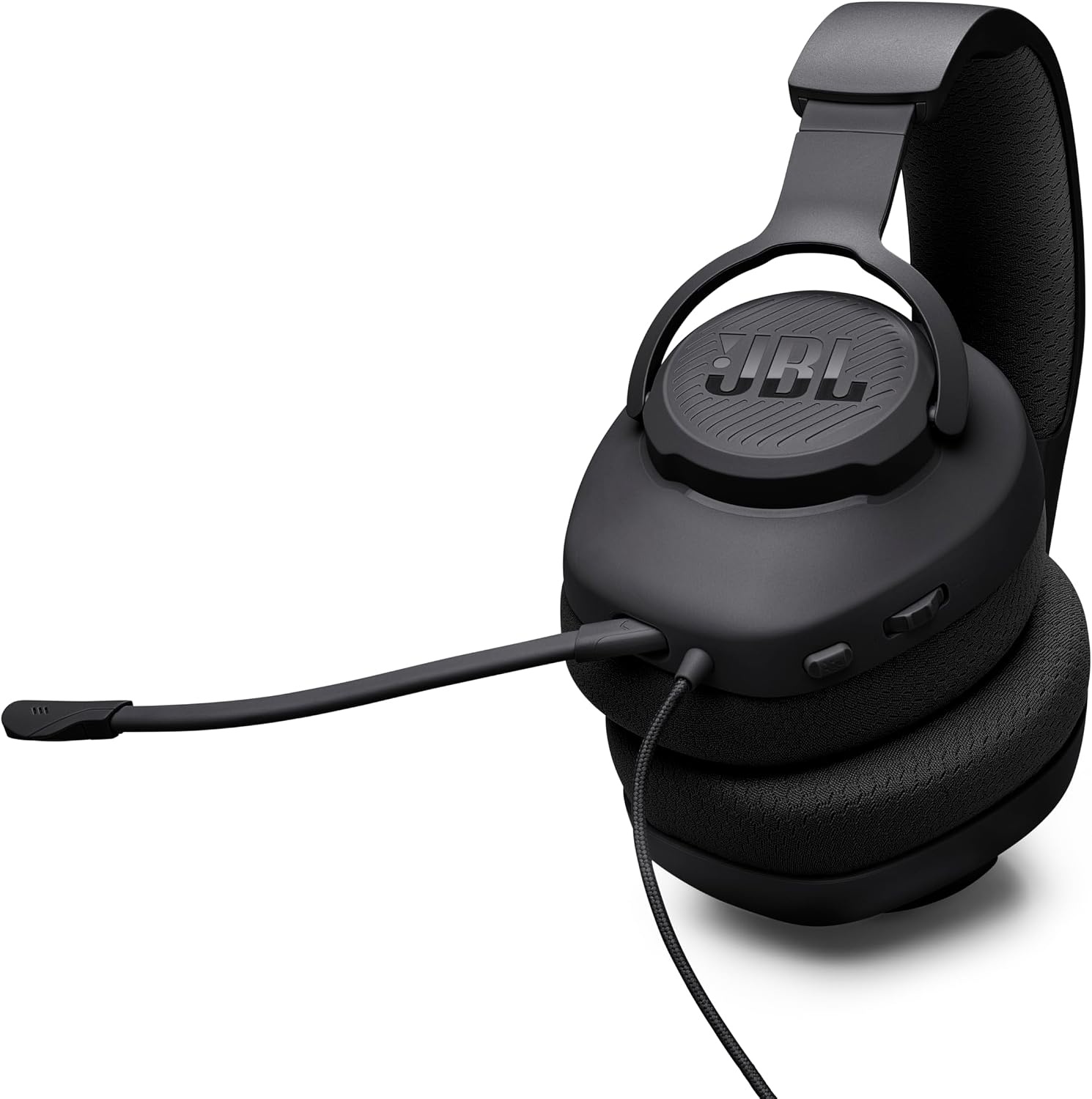 image:imageJBL Quantum 100M2 Wired Gaming Headset Detachable Mic Black Memory Foam Ear Cushions And 35 Mm Jack Work With PC PlayStation Xbox Nintendo Switch For Immersive PC Gaming SessionsBlack