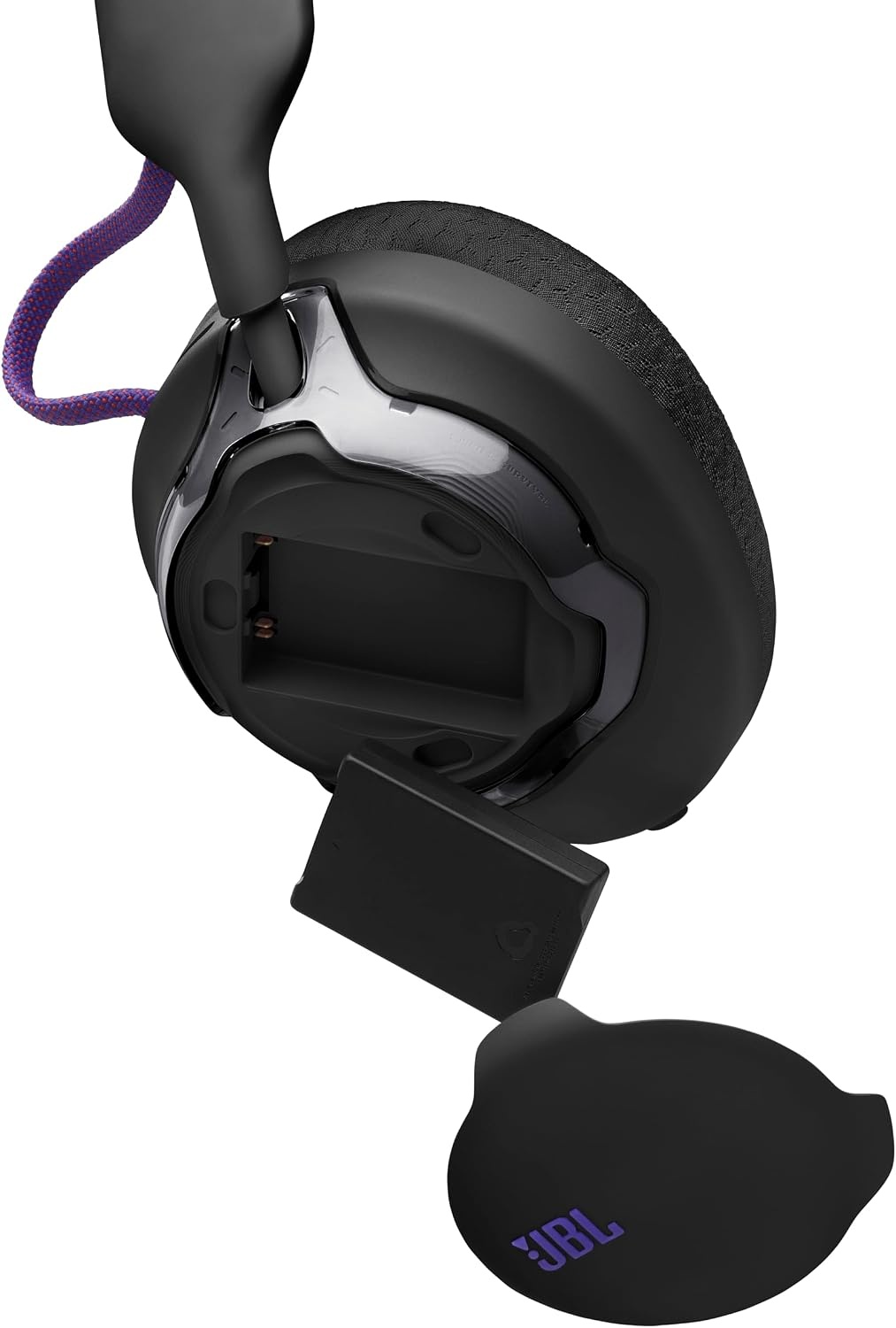 image:imageJBL Quantum 650X Wireless multiplatform Gaming Headset Customizable Through JBL QuantumENGINE 50mm Carbon Dynamic Drivers Spatial Sound Dual Wireless Connection Replaceable Components Black