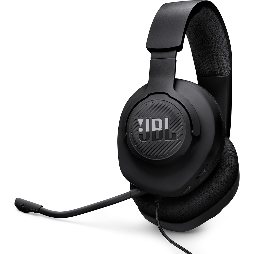 image:imageJBL Quantum 100M2 Wired Gaming Headset Detachable Mic  Black  Memory Foam Ear Cushions And 35 Mm Jack Work With PC PlayStation Xbox Nintendo Switch For Immersive PC Gaming SessionsBlack