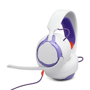 JBL Quantum 250 Wired Gaming Headset Spatial Sound Mic – Black | Plug And Play 3.5mm Connection For PC, Xbox, PlayStation, Switch, With Detachable Boom Arm And Lightweight Over Ear Comfort(White)