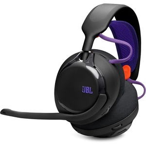 JBL Quantum 650X – Wireless multiplatform Gaming Headset Customizable Through JBL QuantumENGINE, 50mm Carbon Dynamic Drivers, Spatial Sound, Dual Wireless Connection, Replaceable Components (Black)